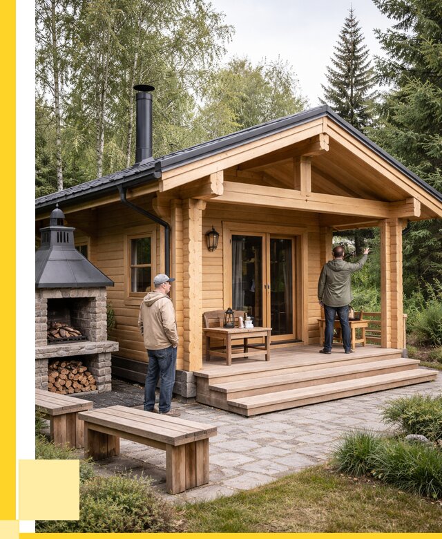 Деревянные бани под ключ в Губкине от 457110 р. | ЭриданГбк