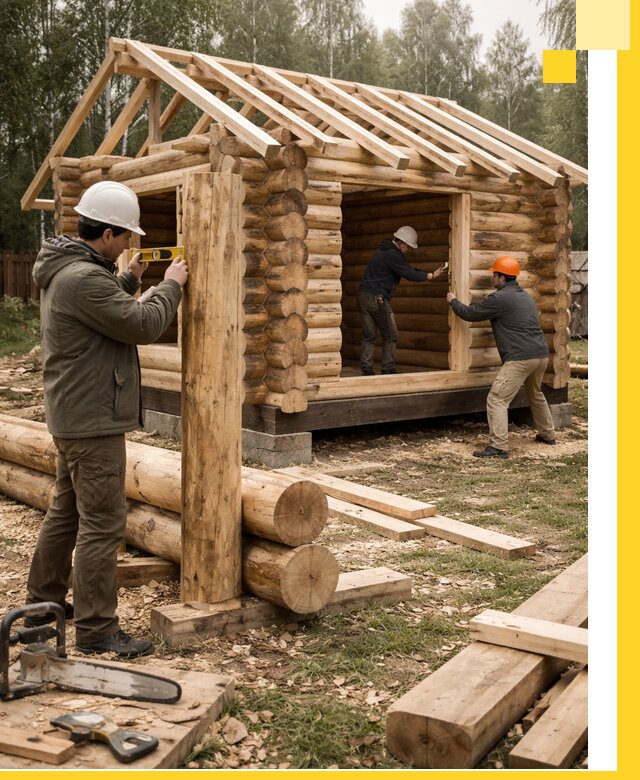 Строительство бань для дачи под ключ в Губкине с доставкой и монтажом