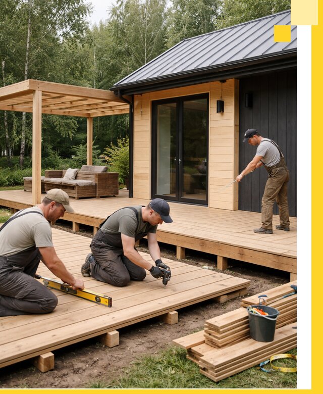 Строительство бань с террасой и бассейном под ключ в Губкине