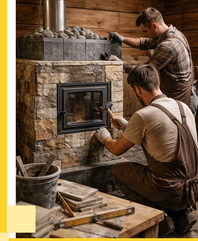 Облицовка банной печи в Губкине от 15237 р. | ЭриданГбк