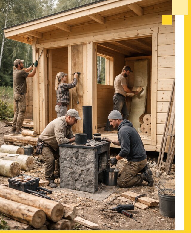 Купить баню под ключ в Губкине строительство монтаж отделка