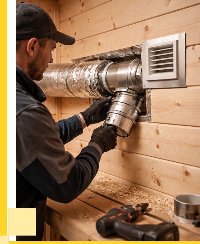 Монтаж вентиляции бани в Губкине от 12190 р. | ЭриданГбк