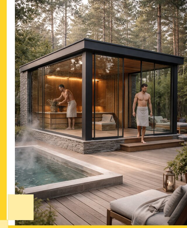 Стеклянные бани и двери в Губкине от 457110 р. | ЭриданГбк