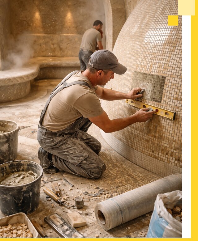 Хамам под ключ в Губкине: проектирование, строительство, отделка