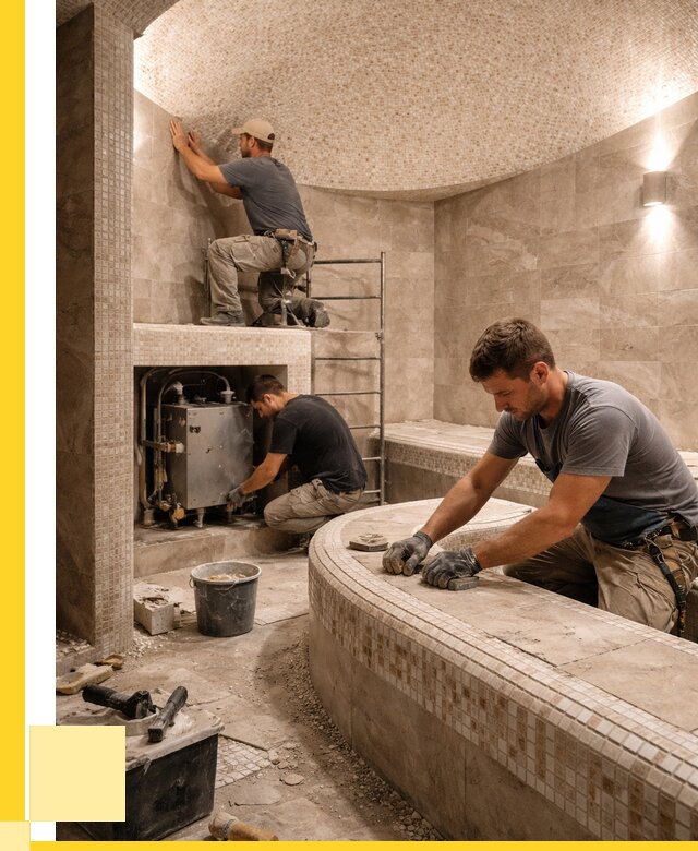 Монтаж хамамов под ключ в Губкине от 253950 р. ЭриданГбк