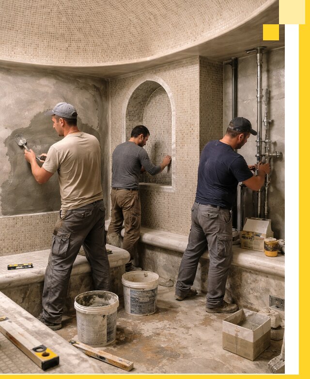 Профессиональный монтаж хамамов под ключ в Губкине с гарантией