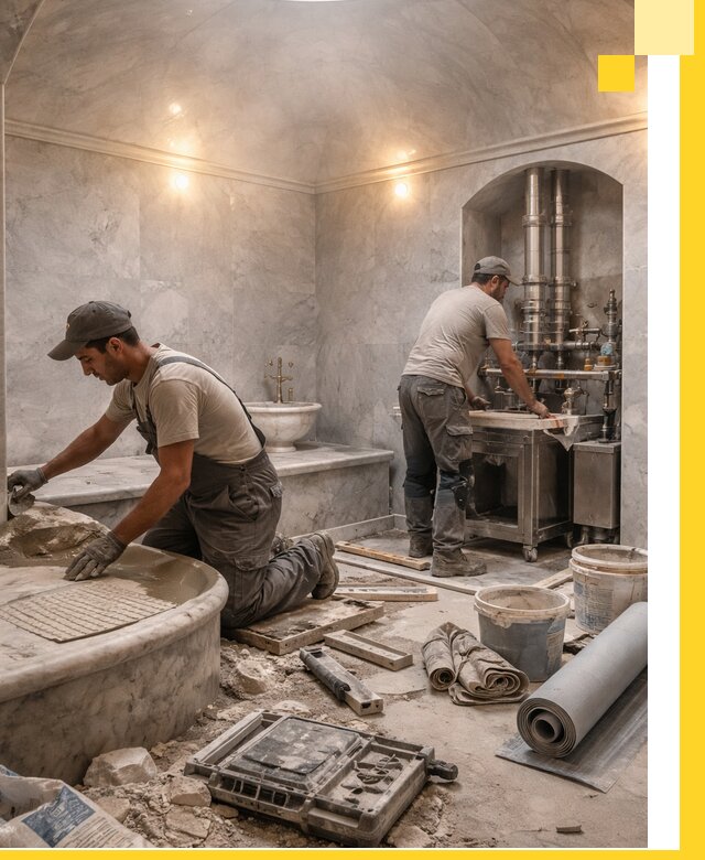 Строительство турецких бань хаммам под ключ в Губкине