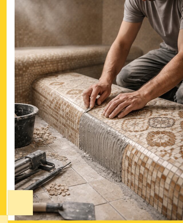 Плитка для хамама под ключ в Губкине от 3555 р. | ЭриданГбк