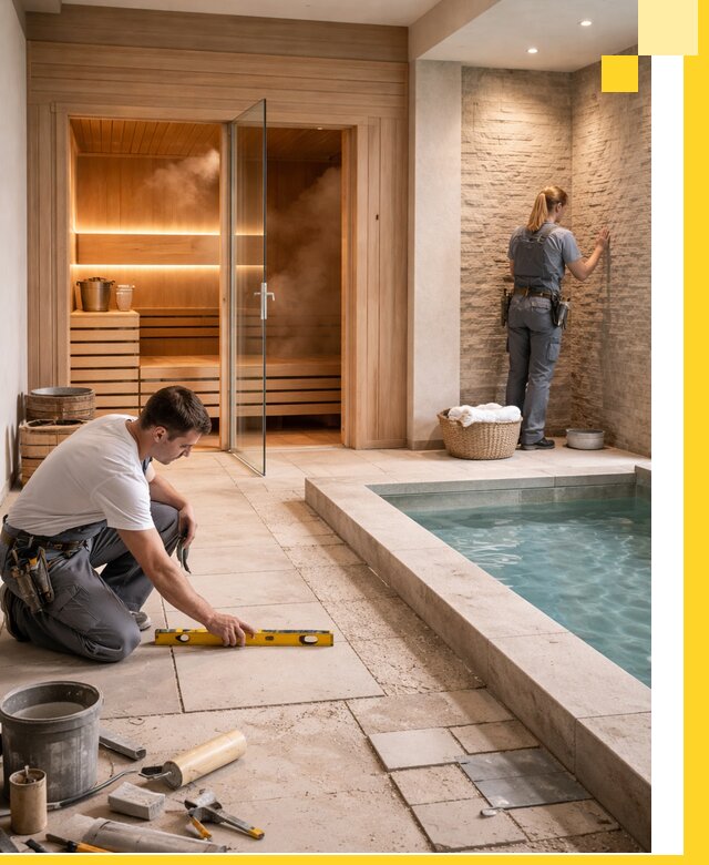 Комплексный дизайн и отделка интерьеров SPA под ключ в Губкине